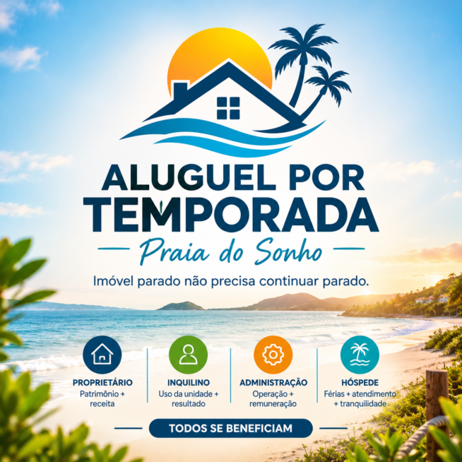 Leia mais sobre o artigo ALUGUEL  TEMPORADA PRAIA DO SONHO